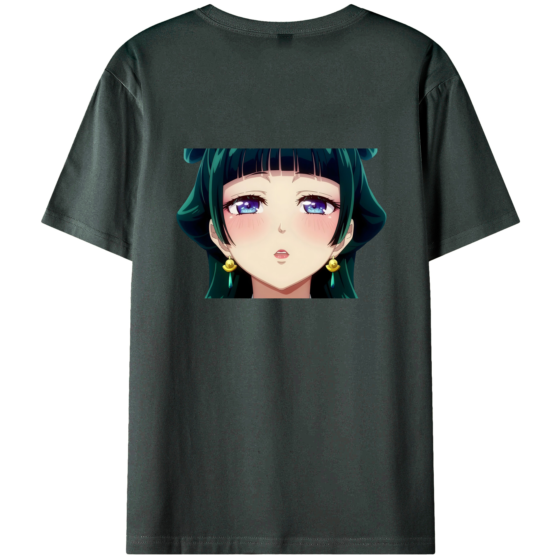 （画像用） 薬屋のひとりごと The Apothecary Diaries 綿100％ メンズ半袖Tシャツ（バックプリント） 通気性